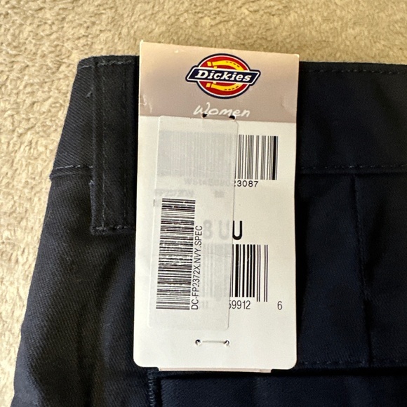 Dickies 8UU Womens Navy Blue Work Cargo Pants New Tags RN20697 Capris Ankle - Picture 4 of 10